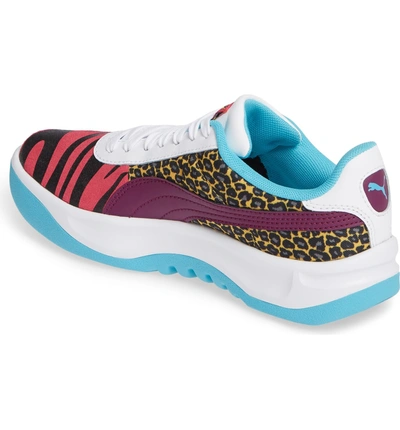 Shop Puma California Animal Sneaker In Beetroot Purple/ Phlox/ White