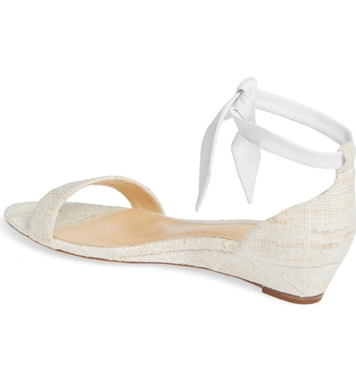 Shop Alexandre Birman Clarita Wedge Sandal In White