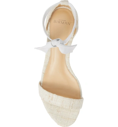Shop Alexandre Birman Clarita Wedge Sandal In White