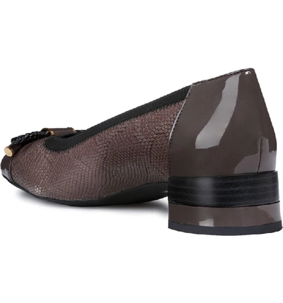Shop Geox Chloo Pump In Chestnut Leather