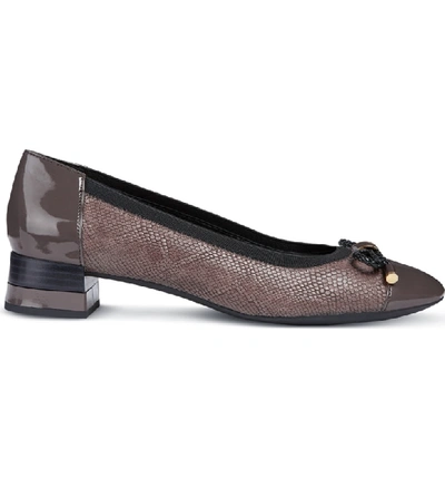 Shop Geox Chloo Pump In Chestnut Leather