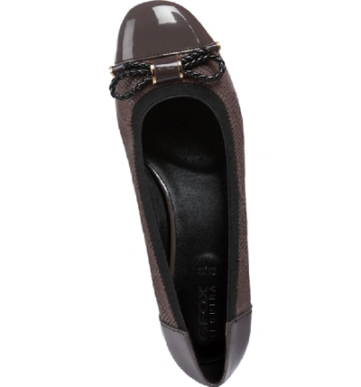 Shop Geox Chloo Pump In Chestnut Leather