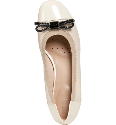 Shop Geox Chloo Pump In Cream Leather