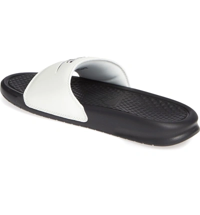 Shop Nike Benassi Jdi Slide Sandal In Spruce Aura/ Black/ Black