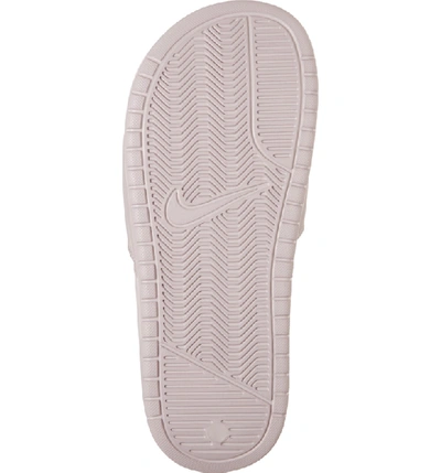 Shop Nike Benassi Jdi Slide Sandal In Particle Rose/ Metallic Gold