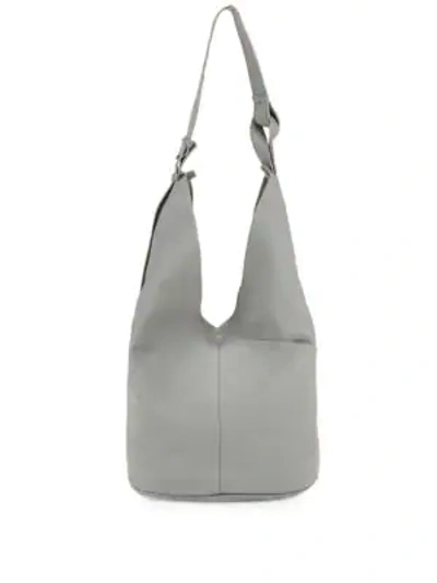 Shop Steven Alan Etta Leather Hobo Bag In Grey