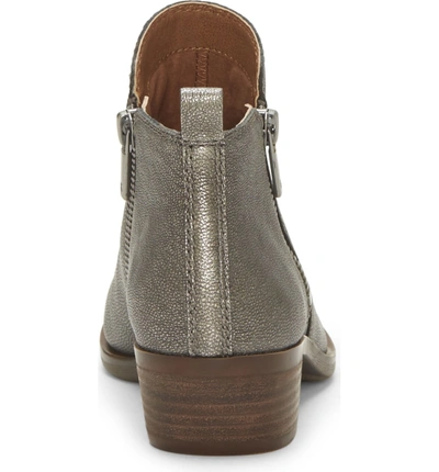Shop Lucky Brand Basel Bootie In Pewter Suede
