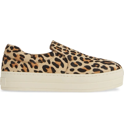 Shop Jslides Harry Slip-on Sneaker In Leopard Calf Hair