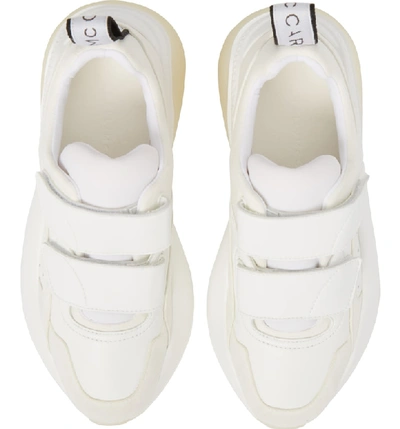 Shop Stella Mccartney Eclypse Hook-and-loop Sneaker In White