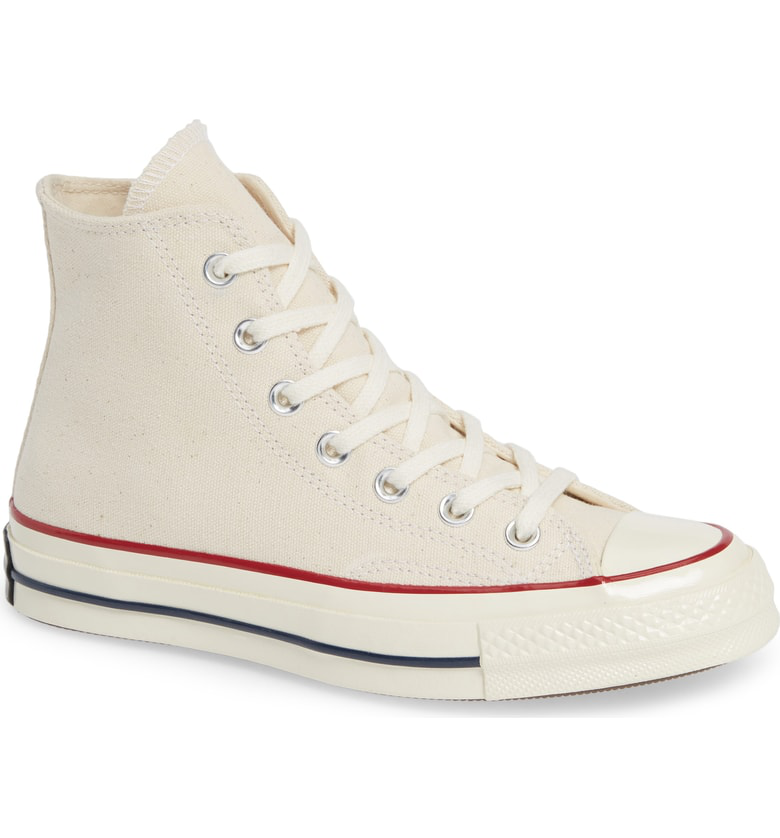Chuck Taylor All Star Chuck 70 High Top Sneaker in Parchment Garnet Egret Chuck Taylor All Star Chuck 70 High Top Sneaker in Parchment Garnet Egret