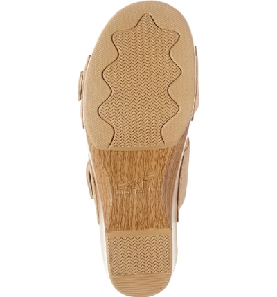 Shop Dansko 'sophie' Sandal In Tan Metallic Leather