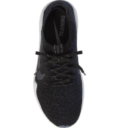 Shop Nike Air Zoom Fearless Flyknit 2 Training Sneaker In Black/ Metallic Navy- Navy