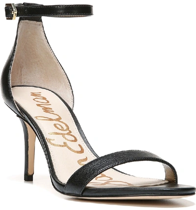 Shop Sam Edelman 'patti' Ankle Strap Sandal In Black Leather