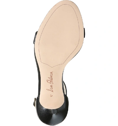 Shop Sam Edelman 'patti' Ankle Strap Sandal In Black Leather