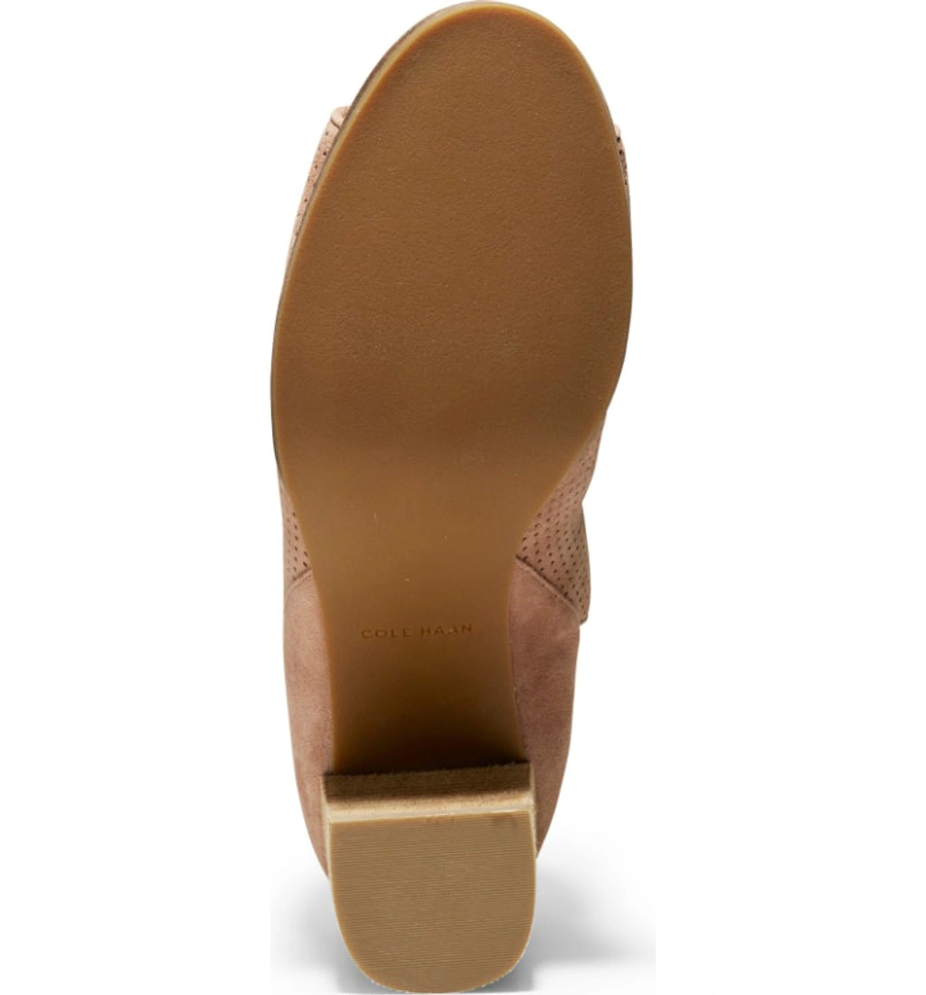 Cole Haan Shiloh Open Toe Booties In Pink ModeSens