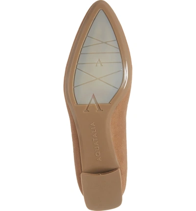 Shop Aquatalia Pasha Pump In Sand Suede