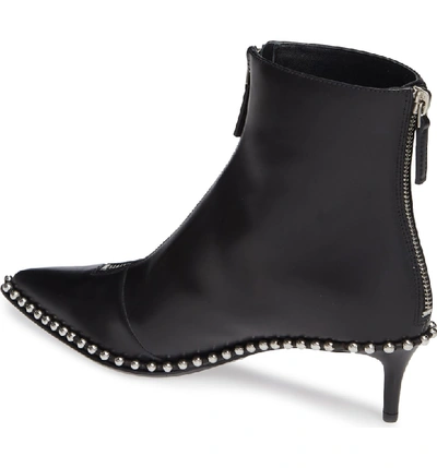 Shop Alexander Wang Eri Studded Zip Bootie In Black