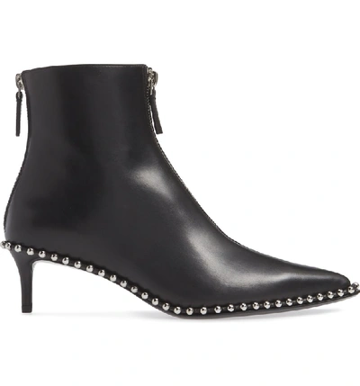 Shop Alexander Wang Eri Studded Zip Bootie In Black