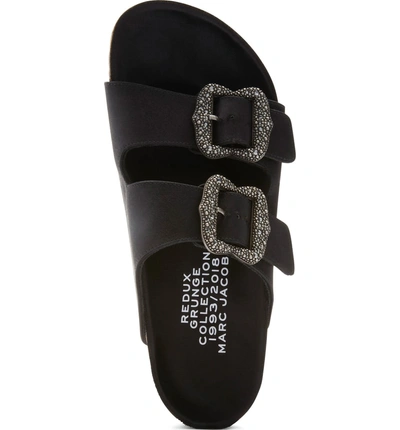 Shop Marc Jacobs Redux Grunge Slide Sandal In Black