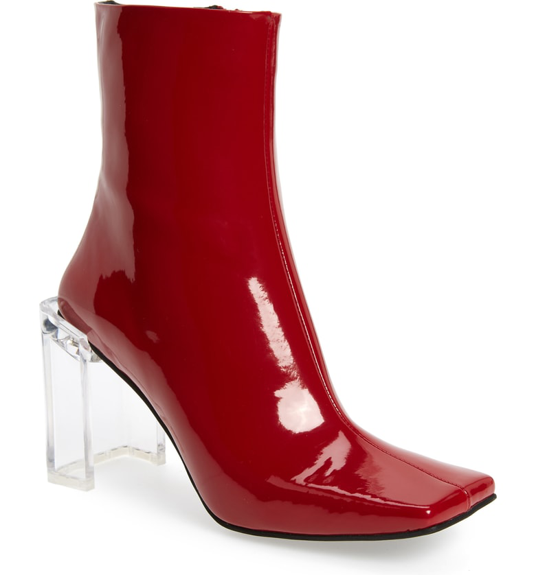 jeffrey campbell patent leather booties