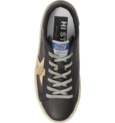 Shop Golden Goose Metallic Star Low-top Sneaker In Black/ Gold