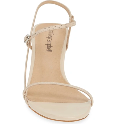 Shop Jeffrey Campbell Gallery Sandal In Nude Leather
