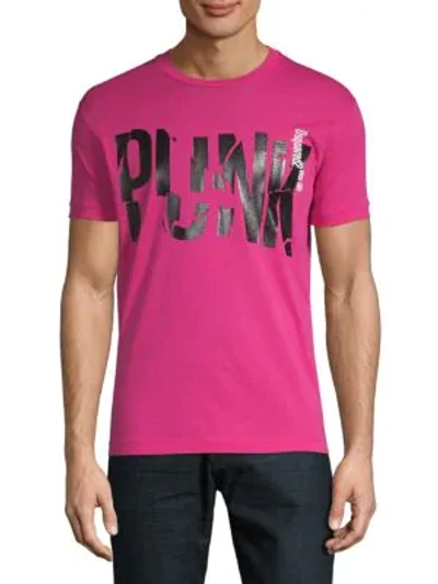 Shop Dsquared2 Punk Cotton Tee In Pink