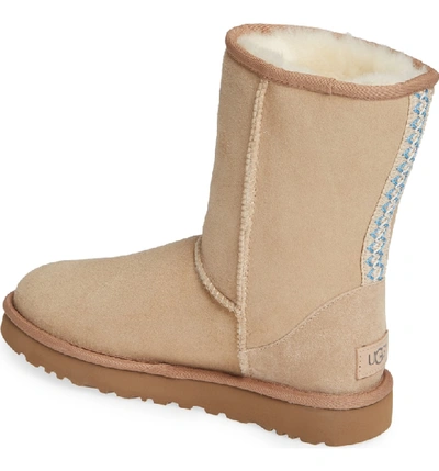 Shop Ugg Classic Short 40:40:40 Genuine Shearling Boot In Sand Suede