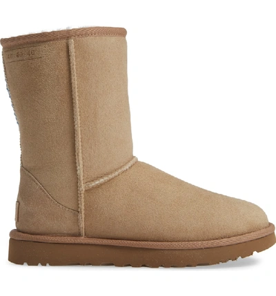 Shop Ugg Classic Short 40:40:40 Genuine Shearling Boot In Sand Suede