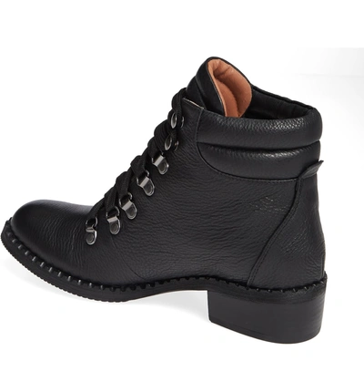 Shop Gentle Souls By Kenneth Cole Brooklyn Combat Boot In Black Leather