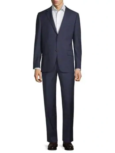 Shop Hickey Freeman Classic Fit Stripe Wool Suit In Navy