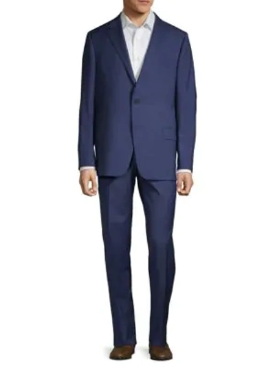 Shop Hickey Freeman Classic Fit Milburn Iim Series Wool Plaid Suit In Blue