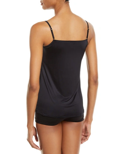 Hanro Satin Deluxe Spaghetti Camisole In Black