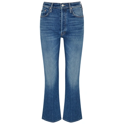 Shop Mother The Tripper Blue Straight-leg Jeans In Light Blue