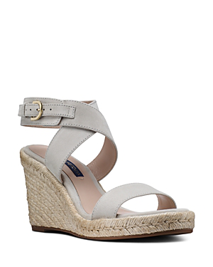 Stuart Weitzman Women's Lexia Espadrille Wedge Sandals In Sea Suede |  ModeSens