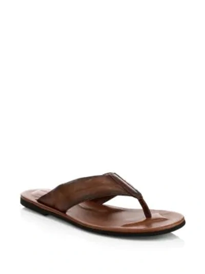 Shop To Boot New York Leather Thong Sandals In Glomar Brown