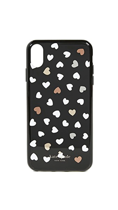 Shop Kate Spade Heartbeat Iphone Xs Max Case In Black/white