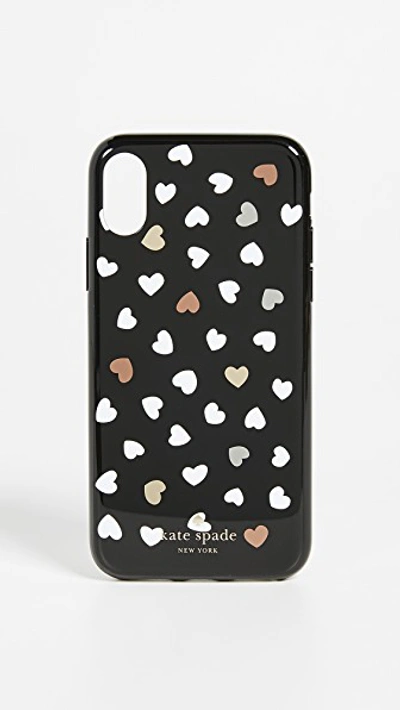 Shop Kate Spade Heartbeat Iphone X / Xs Case In Black/white