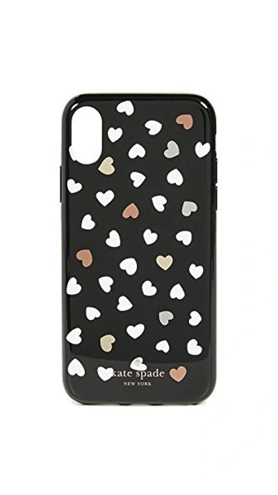 Shop Kate Spade Heartbeat Iphone X / Xs Case In Black/white