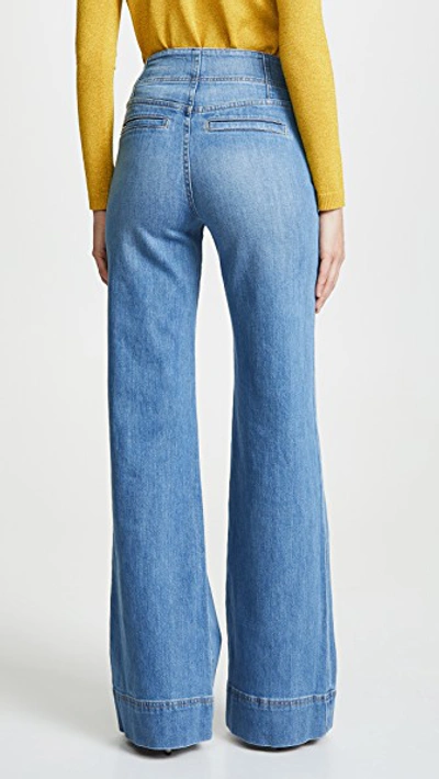 Shop Alice And Olivia Gorgeous Wide Leg Jeans In Love Me