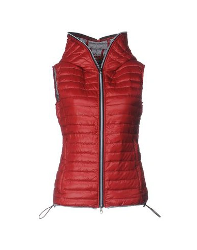 Shop Duvetica Down Jackets In Brick Red