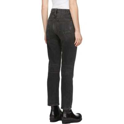 Shop Alexander Wang Grey Cult Cropped Straight Jeans In 015 Greyage
