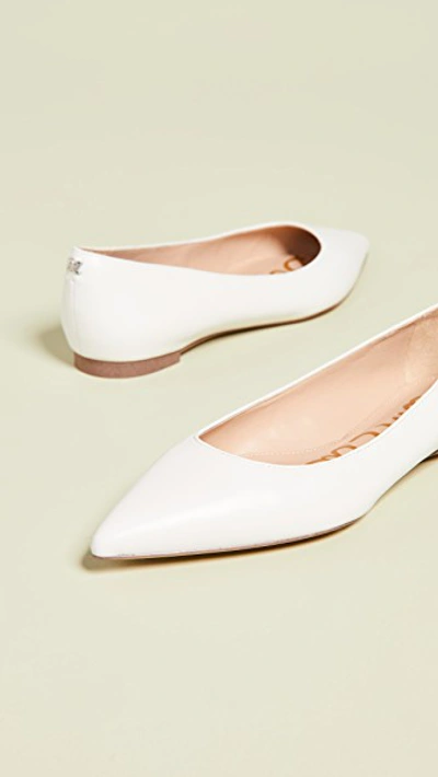 Shop Sam Edelman Sally Flats In Bright White