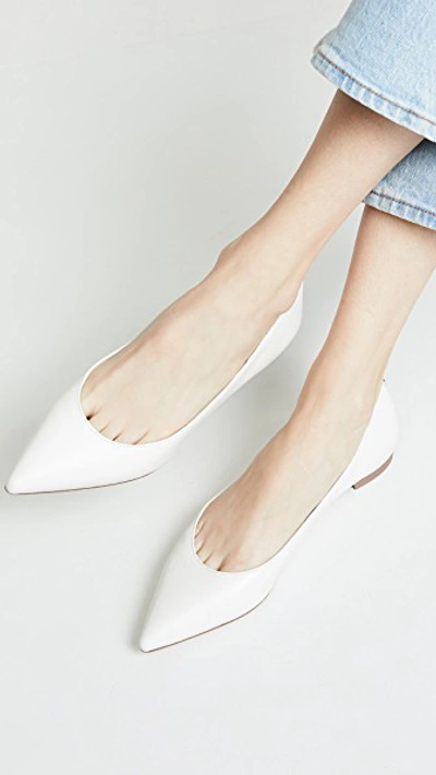 Shop Sam Edelman Sally Flats In Bright White