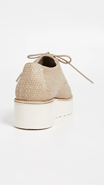 Vince Women s Zina Raffia Platform Sneakers In Beige ModeSens