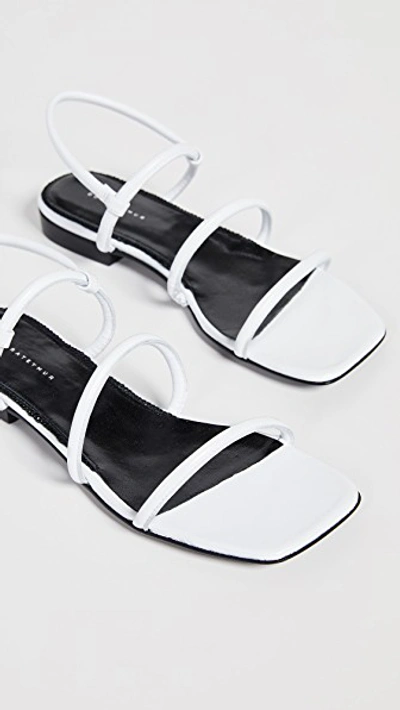 Shop Dorateymur Easy Flat Sandals In White