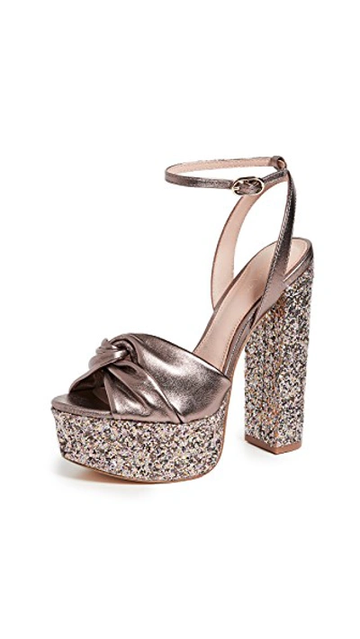 Claudette Glitter Platform Sandals