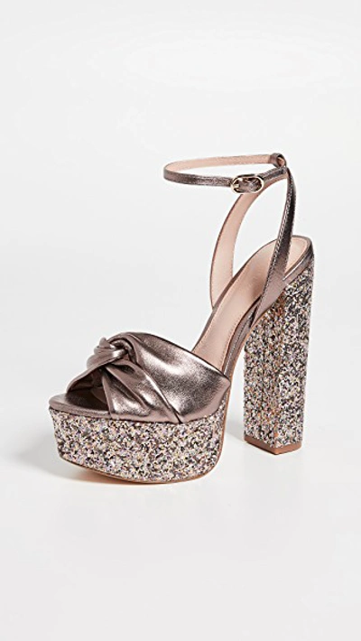 Claudette Glitter Platform Sandals