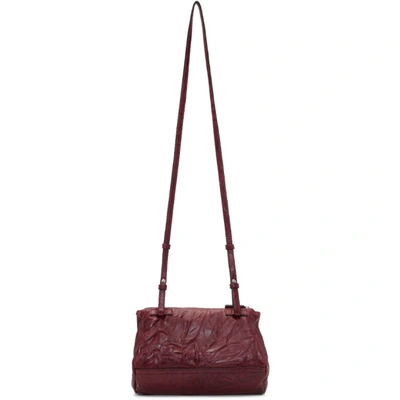 Shop Givenchy Purple Mini Pandora Bag In 542 Aubergi
