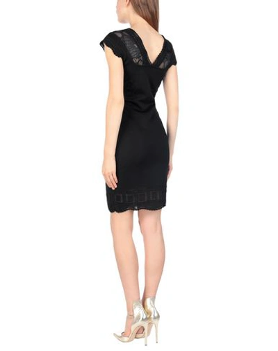 Shop Roberto Cavalli Short Dress In Black